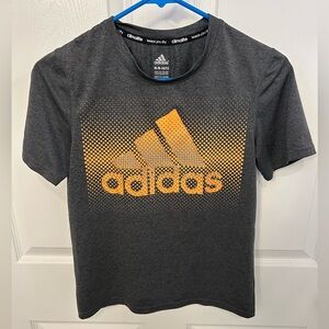 Adidas Boy’s Gray and Orange T-Shirt